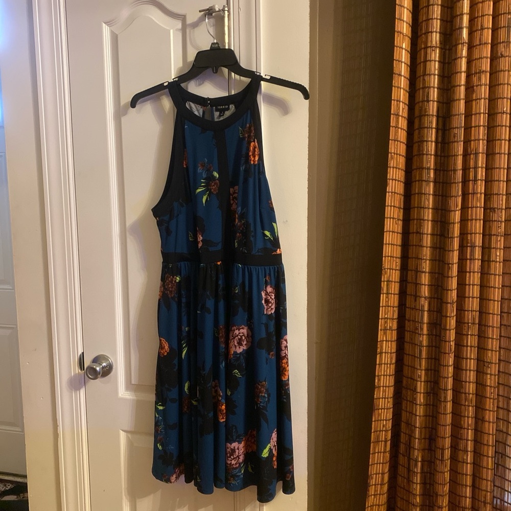 Floral halter top dress